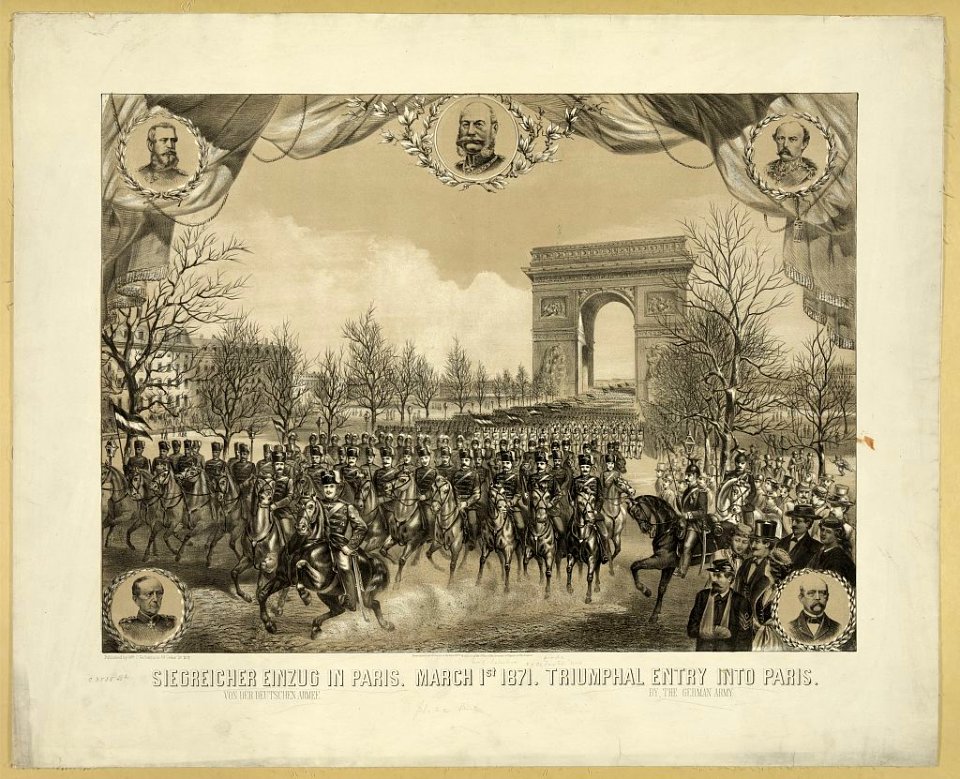 ..Triumphal entry into Paris., by the German army LCCN2003679791