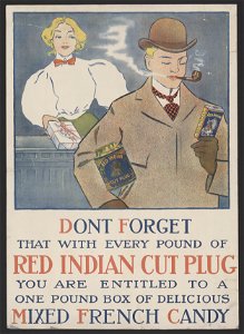 .. Red Indian cut plug .. LCCN2014646800