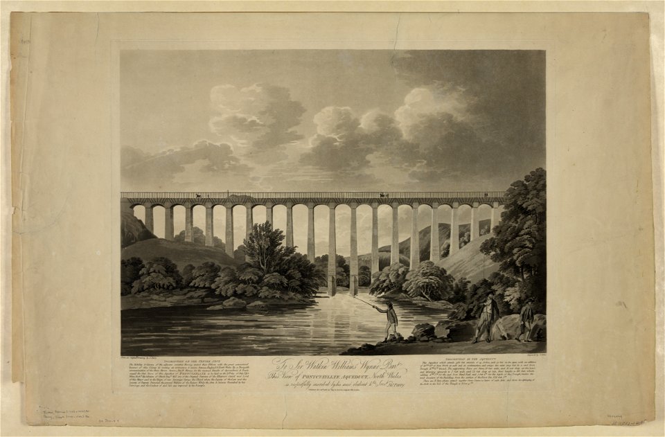 ..View of Pontcysyllte aqueduct, North Wales.. LCCN2004670652