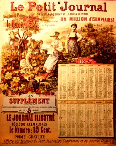 .Le petit journal Calendier 1887