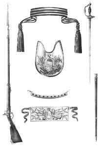 03 298 Book illustrations of Historical description of the clothes and weapons of Russian troops