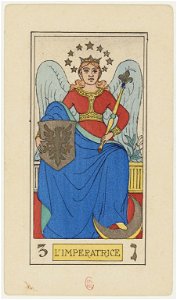 03 L'Imperatrice, Oswald Wirth Tarot Deck 1889 BnF