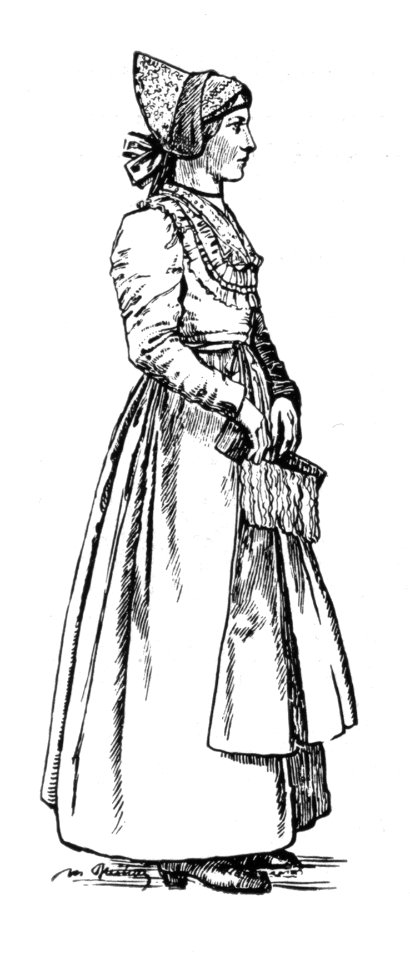 021a Trachten aus dem Ausseer Landl - Tauplitzerin um 1860