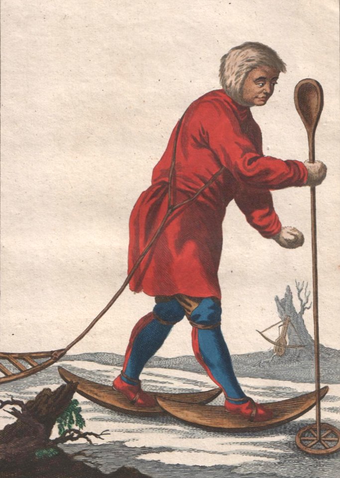 023 Description of all the Russian state-dwelling peoples - Ein Ostiakischer Hermelin-Fänger, 1790 (crop)