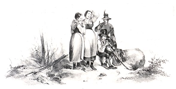 029 Schwaigerinnen und Burschen aus dem Ennstal, Lith. A Gerasch 1850