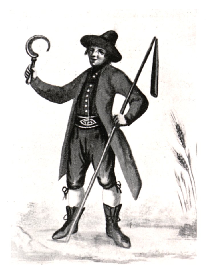 025 Ennstaler Bauer, Wandbild von J. von Lederwasch in der Kaiserau bei Admont, 1795