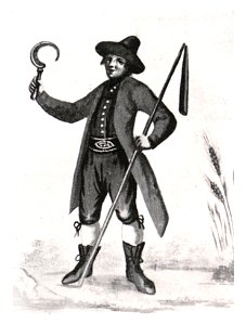 025 Ennstaler Bauer, Wandbild von J. von Lederwasch in der Kaiserau bei Admont, 1795