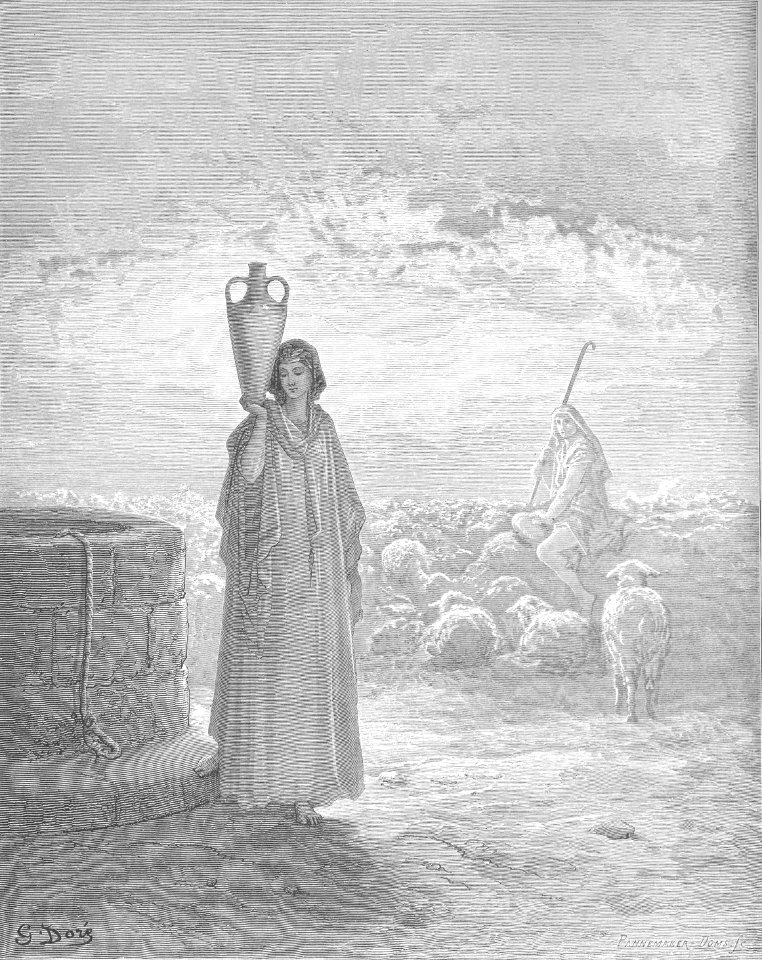 022.Jacob Tends Laban's Flocks and Meets Rachel