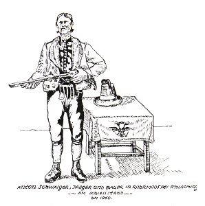 035 Anton Schweiger, Zeichnung nach einem Lichtbild von K. Mautner, um 1860