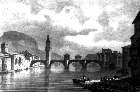 035 album dauphiné, Grenoble avant l'inondation du 1651, by AD cropped