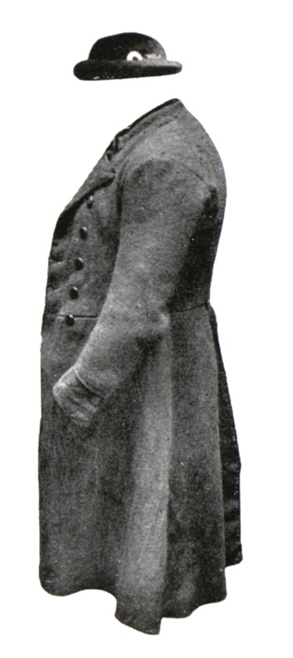 032 Stockhütl und schwarzlodener Halblangrock aus Schladming (vor 1850)