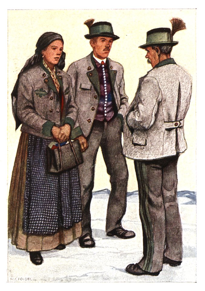 037 Schladminger Bauern in Winterbekleidung, 1935