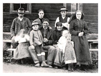 040 - Die Familie Schlagerbauer bei Liezen - 1892