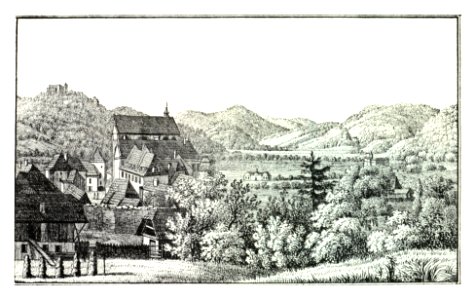 053 Frohnleiten, Kuwassegg, lith. v. Folwarczni - J.F.Kaiser Lithografirte Ansichten der Steiermark 1830