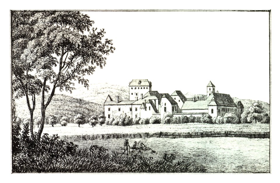 035 Schloß Feistritz im Grätzer Kreis - J.F.Kaiser Lithografirte Ansichten der Steiermark 1830