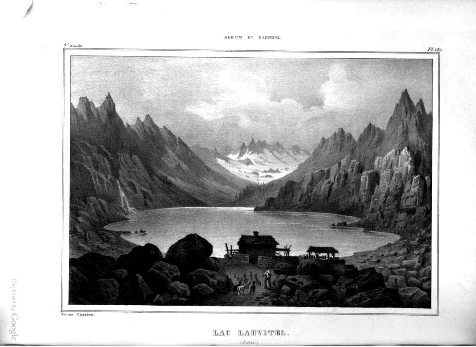 042 album dauphiné, lac lauvitel, Isère, by VC