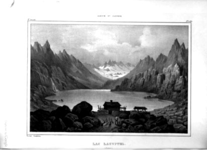 042 album dauphiné, lac lauvitel, Isère, by VC