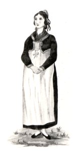 056 Junges Mädchen aus Weichselboden in Sommertracht - 1811
