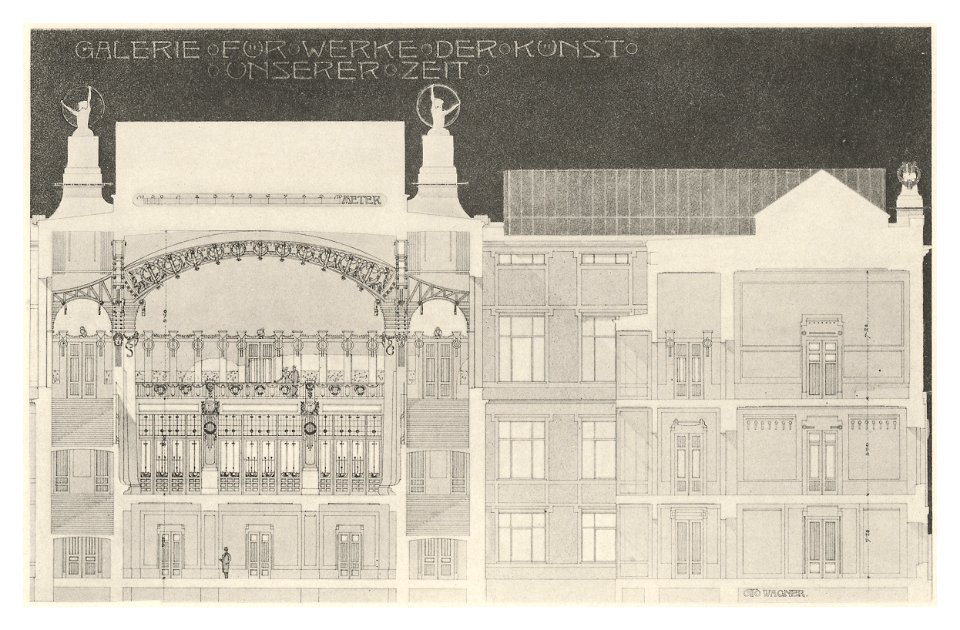 04 Wagner - Studie Galerie für Werke der Kunst unserer Zeit Bd. III 2. Heft - Querschnitt - Heliogravure