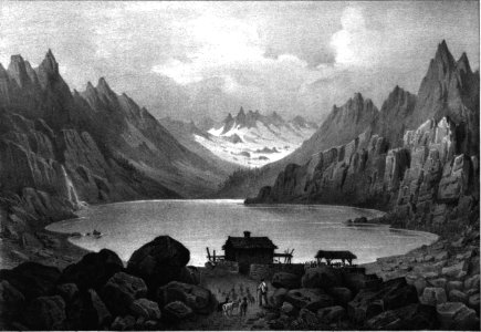 042 album dauphiné, lac lauvitel, Isère, by VC cropped