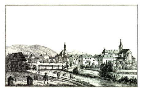 061 Markt Gleisdorf im Grätzer Kreis, L. Kröll - J.F.Kaiser Lithografirte Ansichten der Steiermark 1830