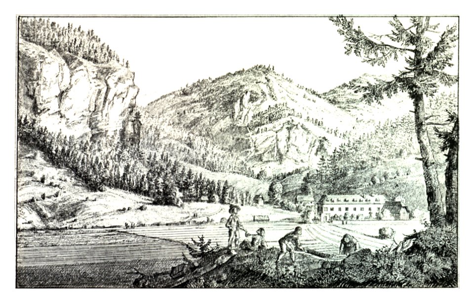 047 Die vormalige Staatsherrschaft Freienstein im Brucker Kreise - J.F.Kaiser Lithografirte Ansichten der Steiermark 1825