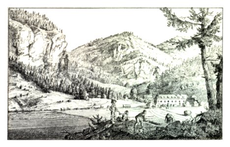 047 Die vormalige Staatsherrschaft Freienstein im Brucker Kreise - J.F.Kaiser Lithografirte Ansichten der Steiermark 1825