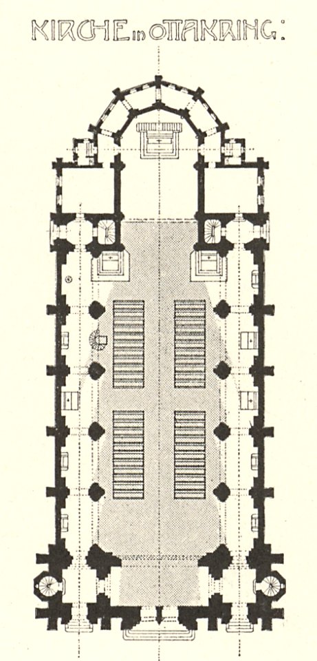 05 Wagner - Moderne im Kirchenbau Bd. III 2. Heft - Plan Pfarrkirche Ottakring