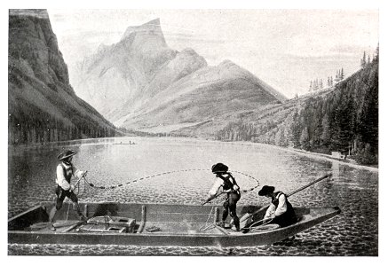 067 Fischer am Leopoldsteinersee - Aquarell von Matthäus Loder, 1822