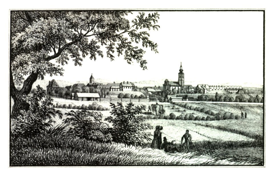 054 Fürstenfeld - J.F.Kaiser Lithografirte Ansichten der Steiermark 1830