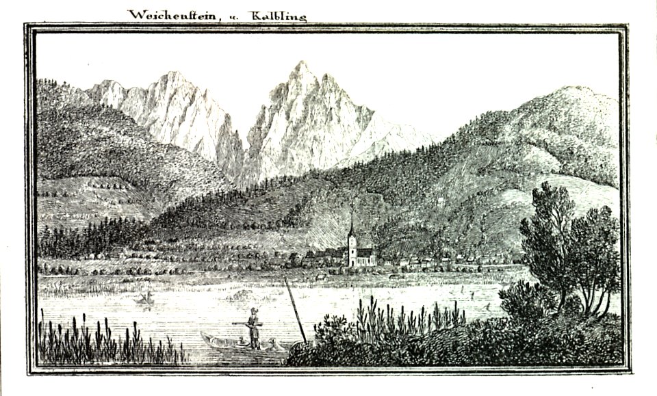 057 Gaishorn, Poststation Gaishorn - J.F.Kaiser Lithografirte Ansichten der Steiermark 1830