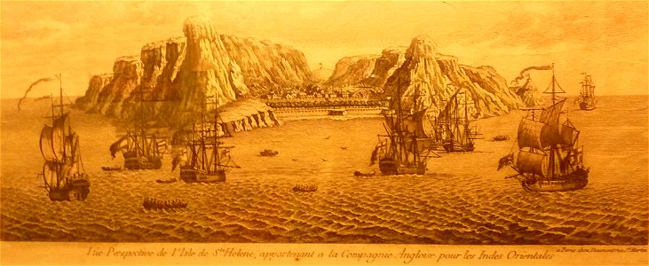 062 Daumont Vue de l'île de Sainte-Hélène