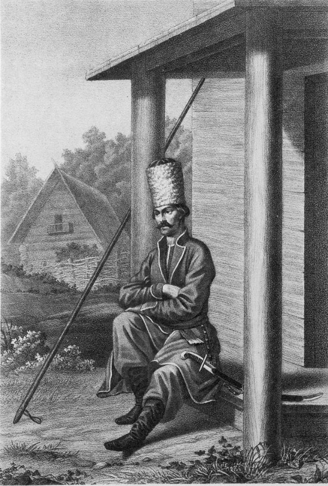 06 812 Book illustrations of Historical description of the clothes and weapons of Russian troops