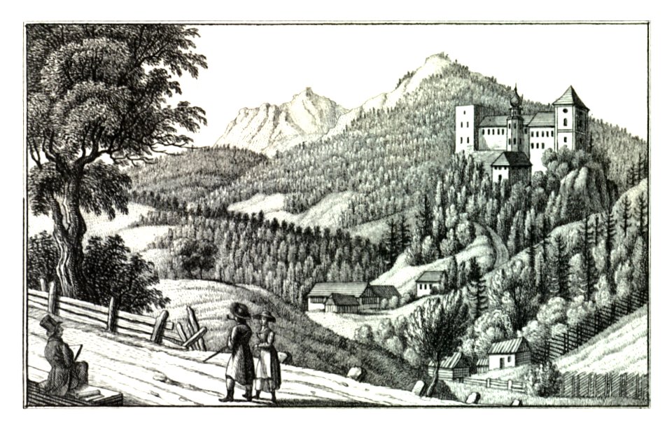 058 Herrschaft Gallenstein, dem Stifte Admont zugehörig, S. Kölbl - J.F.Kaiser Lithografirte Ansichten der Steiermark 1830