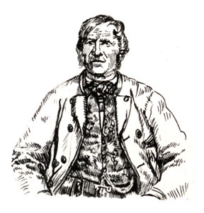 080 Bauer bei Mariazell - nach einem Lichtbild aus 1875 gezeichnet von Konrad Mautner