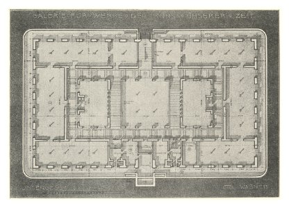 06 Wagner - Studie Galerie für Werke der Kunst unserer Zeit Bd. III 2. Heft - Untergeschoß - Heliogravure