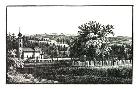 089 Maria Grün bei Graz - J.F.Kaiser Lithografirte Ansichten der Steiermark 1830