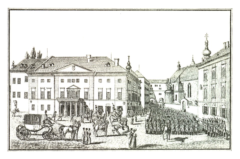 073 Graz Burgtor - lith and drawing Leopold Kuwasseg - J.F.Kaiser Lithografirte Ansichten der Steiermark 1830