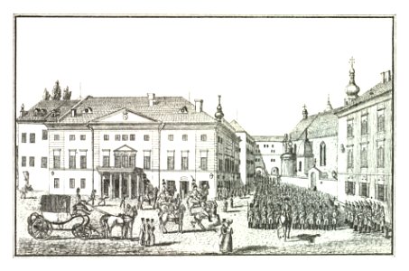 073 Graz Burgtor - lith and drawing Leopold Kuwasseg - J.F.Kaiser Lithografirte Ansichten der Steiermark 1830