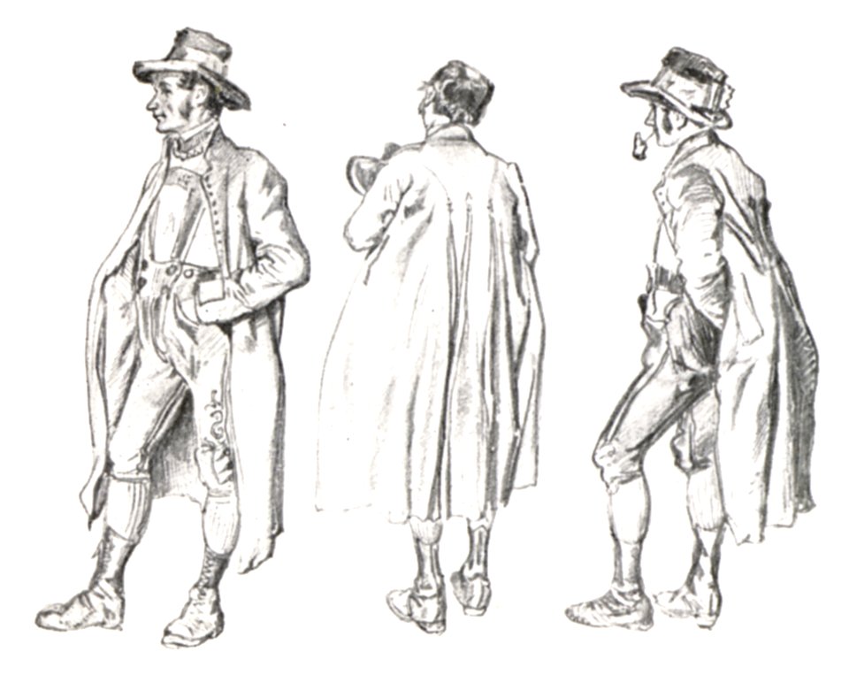 078 Bleistiftskizze - Kegelscheiben in Tragöß - von C. Goebel um 1870