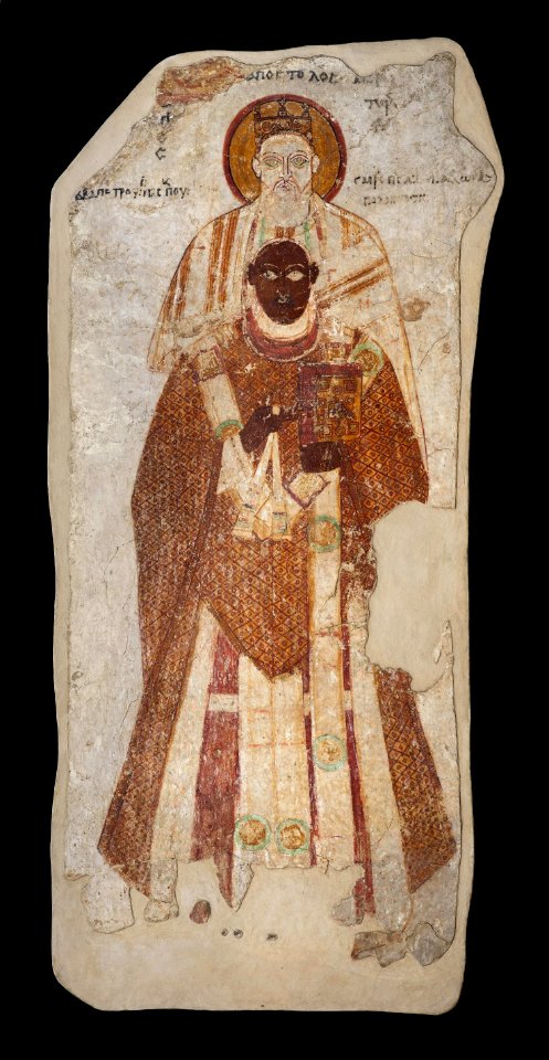 Faras - Bishop Petros with Saint Peter - Google Art Project