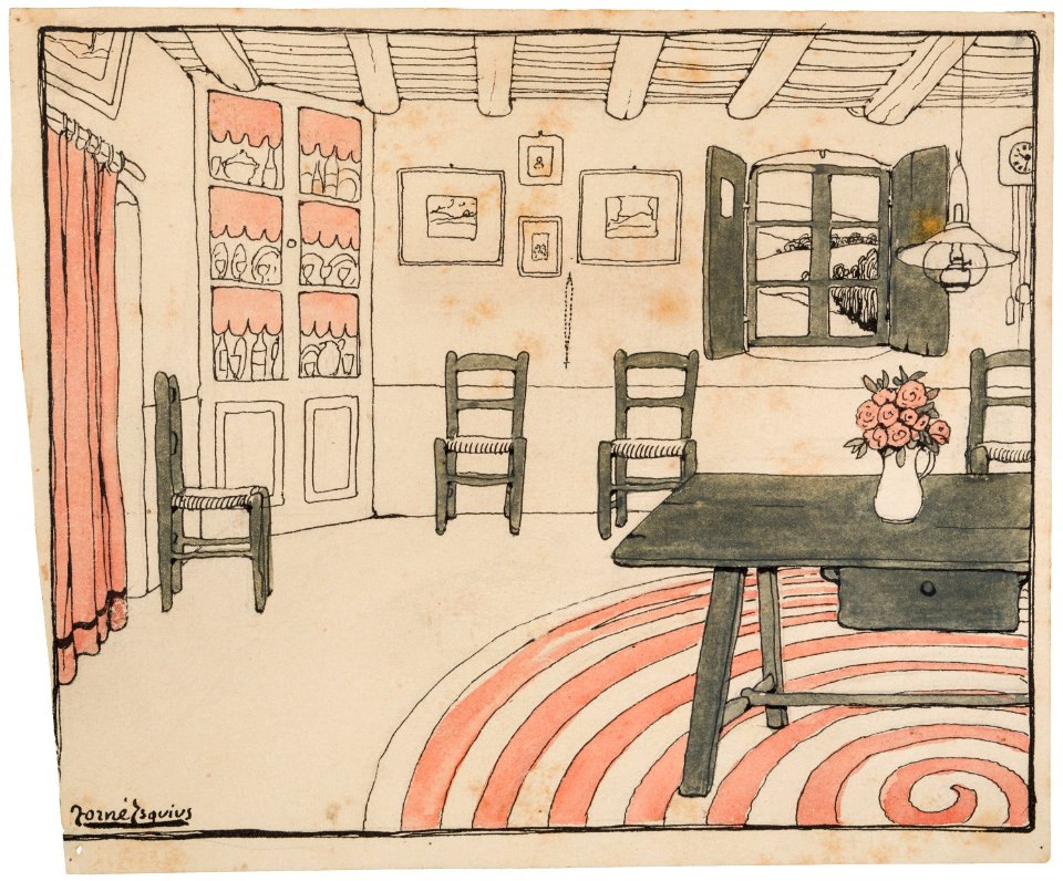 08. Torné Esquius. Dibuix original per a Els dolços indrets deCatalunya. c. 1903. Col·lecció Ramon Sancho
