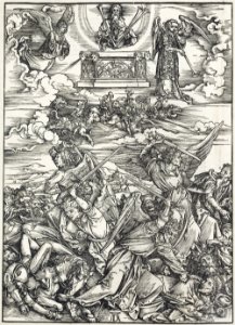 09. Albrecht Dürer, Apokalypsa, VII. Čtyři andělé spravedlnosti z Eufratu, Národní galerie v Praze