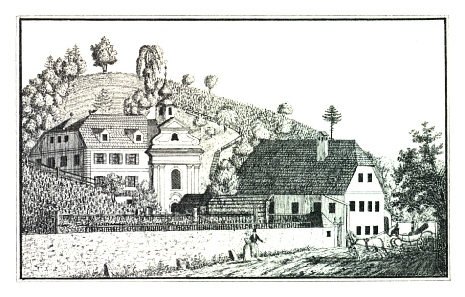 090 Maria Schnee bei Graz - J.F.Kaiser Lithografirte Ansichten der Steiermark 1830