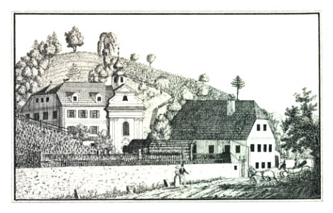 090 Maria Schnee bei Graz - J.F.Kaiser Lithografirte Ansichten der Steiermark 1830