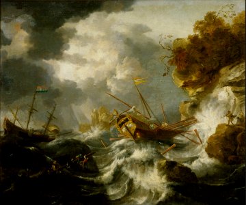 Jan Peeters (I) - Ships in Trouble near the Coast