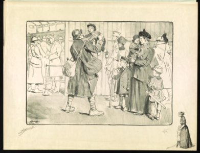 08100u Le pensionnaire à ses enfants Nous 1917