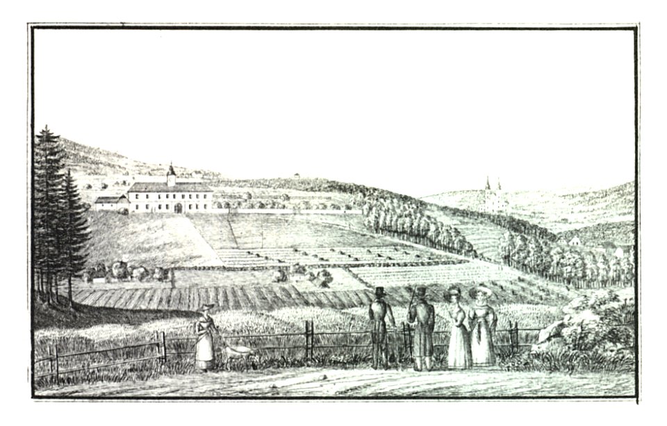 086 Graz-Kroisbach bei Maria-Grün, Schloss Kroisbach - J.F.Kaiser Lithografirte Ansichten der Steiermark 1830