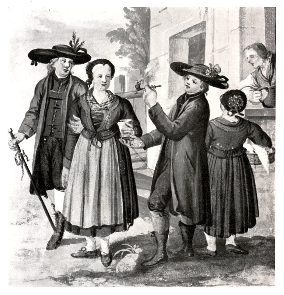 089 Hochzeitsparthie dem Murauer Bezirke um 1812 Lederwasch
