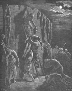 077.Jabesh-Gileadites Recover the Bodies of Saul and His Sons